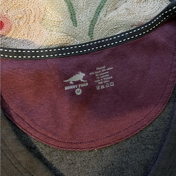 Horny Toad charcoal Long Sleeve Dress Size Medium - Picture 6 of 6